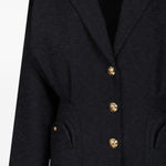 Blazer Esense avvitato con drappeggio in blu navy BLAZÉ MILANO - donna 