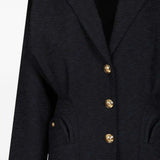 Blazer Esense avvitato con drappeggio in blu navy BLAZÉ MILANO - donna 