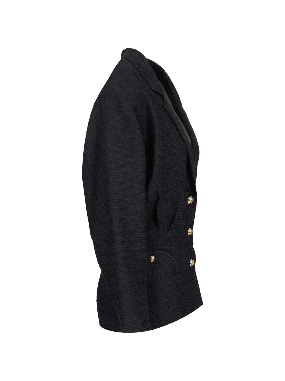 Blazer Esense avvitato con drappeggio in blu navy BLAZÉ MILANO - donna 