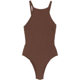Costume da bagno con dettagli applicati in marrone Blazé milano - donna 