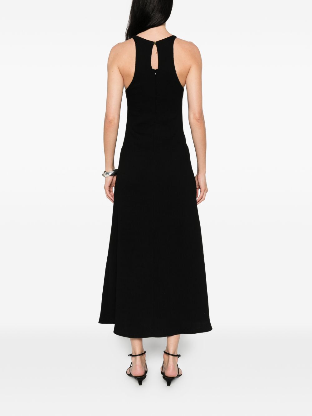Abito midi con scollo halter in nero Blazé Milano - donna 