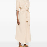 Abito con cintura in beige Blazé milano - donna 
