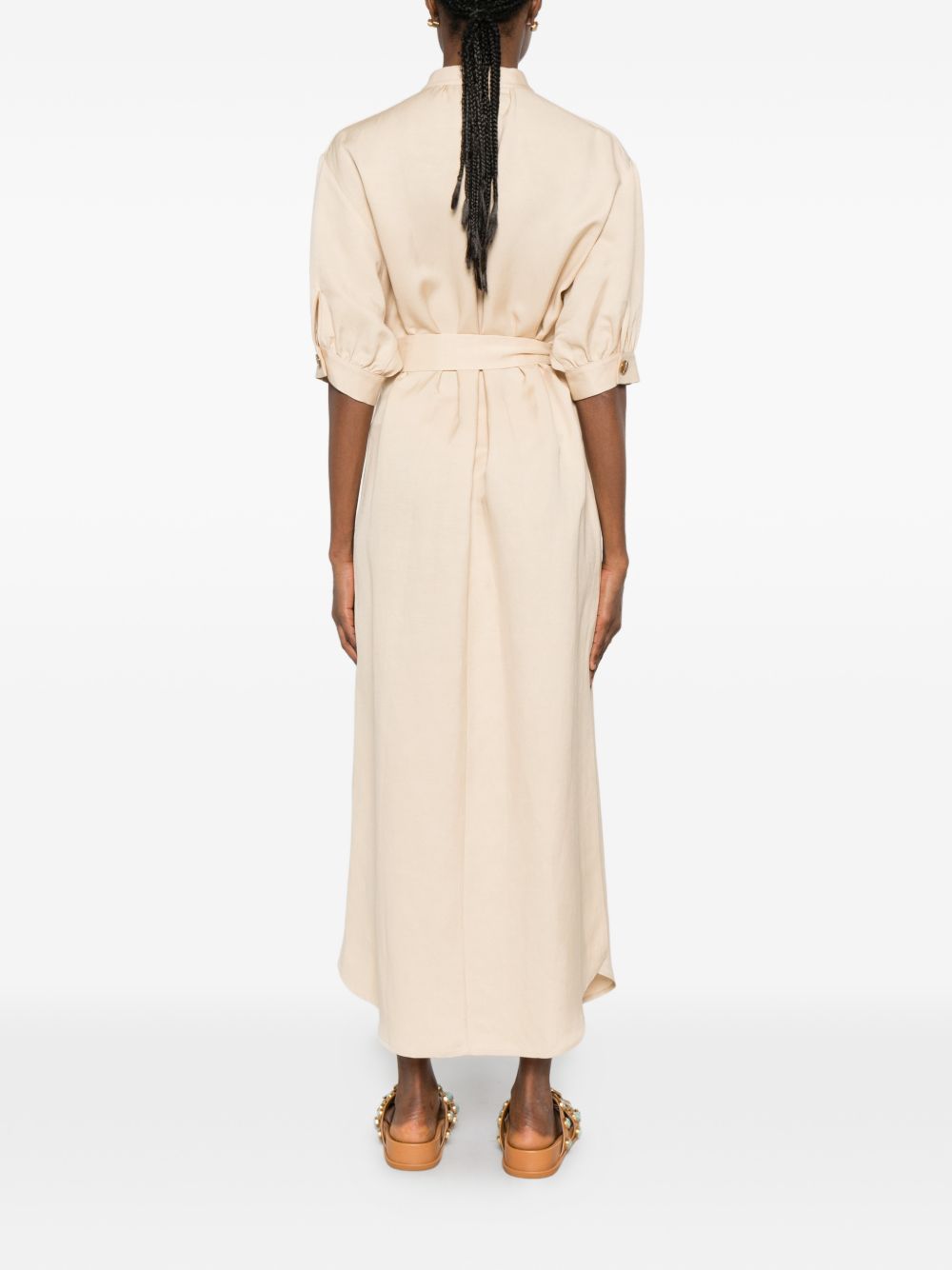 Abito con cintura in beige Blazé milano - donna 