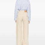 Jeans a gamba ampia npriida in beige Blazè Milano - donna 
