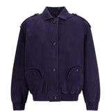 Bomber Charlie con spalline in blu BLAZÉ MILANO - donna 
