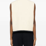 Gilet con profili a contrasto in beige Blazé milano - donna 