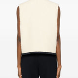 Gilet con profili a contrasto in beige Blazé milano - donna 