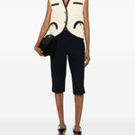 Gilet con profili a contrasto in beige Blazé milano - donna 