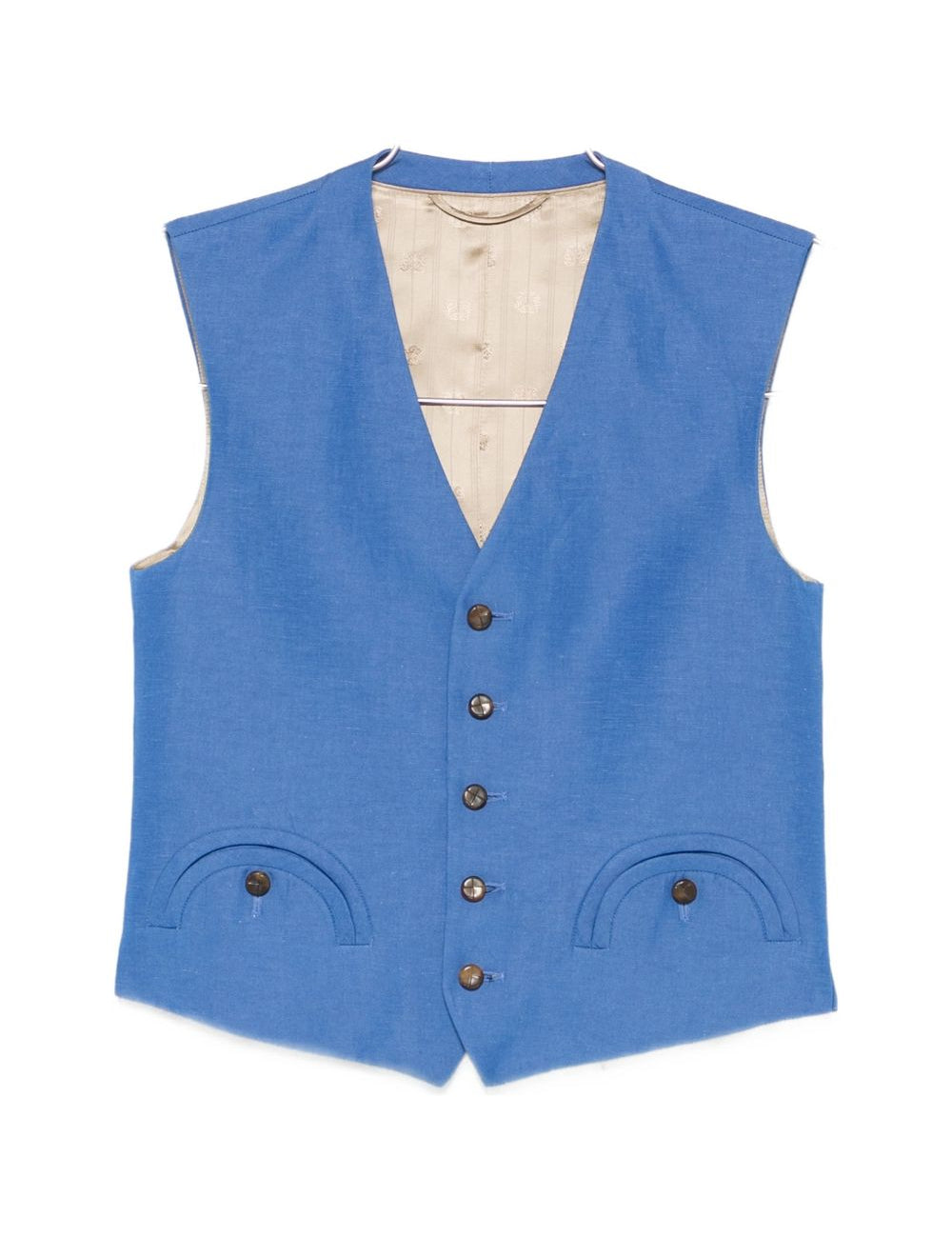Gilet con tasche anteriori in blu Blazé milano - donna 