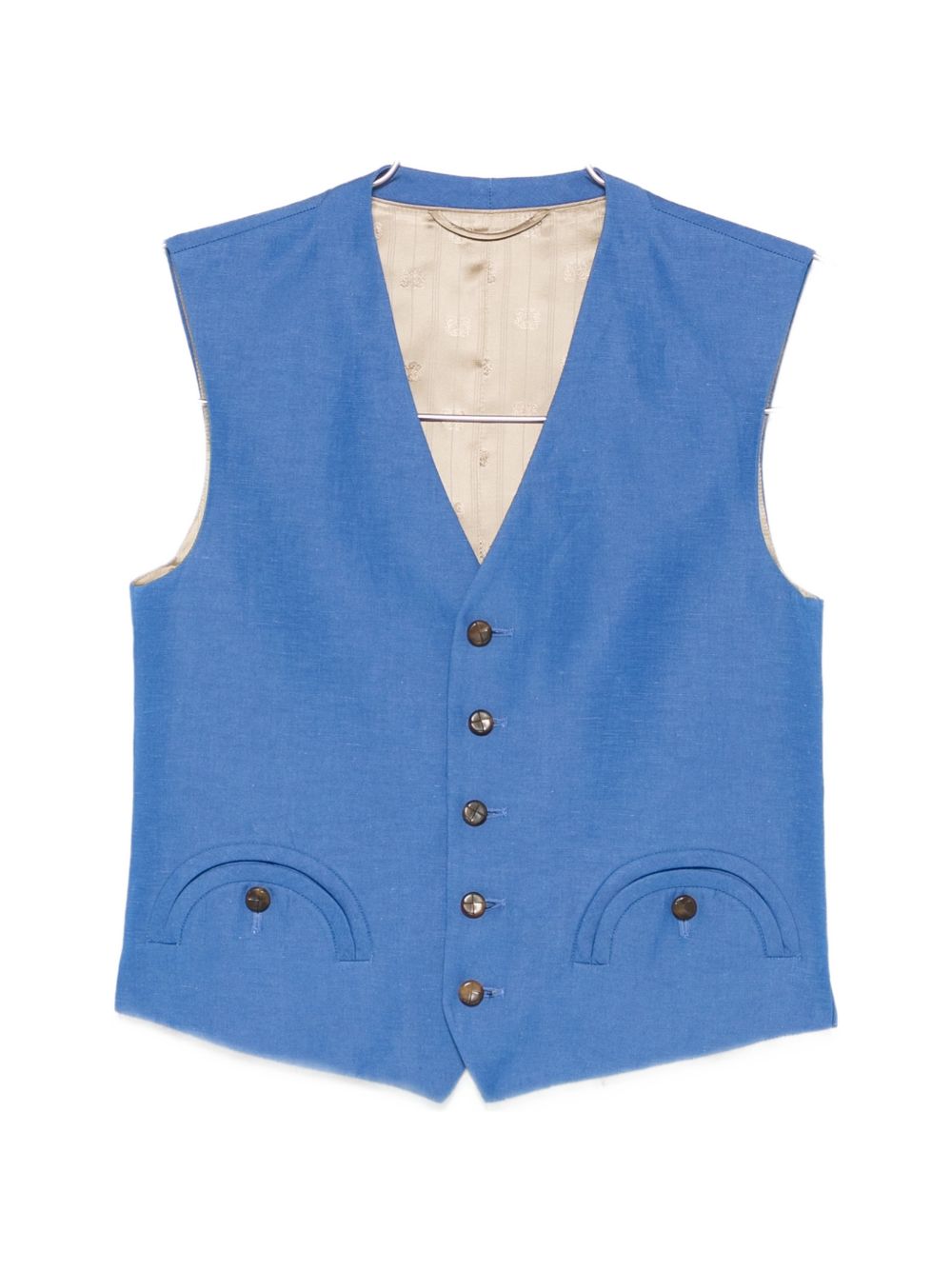 Gilet con tasche anteriori in blu Blazé milano - donna 