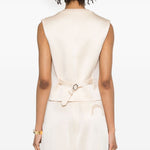 Gilet Novalis Feral in beige Blazé milano - donna 