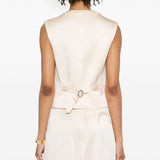 Gilet Novalis Feral in beige Blazé milano - donna 