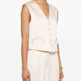 Gilet Novalis Feral in beige Blazé milano - donna 