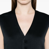Gilet con tasca e bottoni in blu Blazé milano - donna 