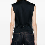 Gilet con tasca e bottoni in blu Blazé milano - donna 