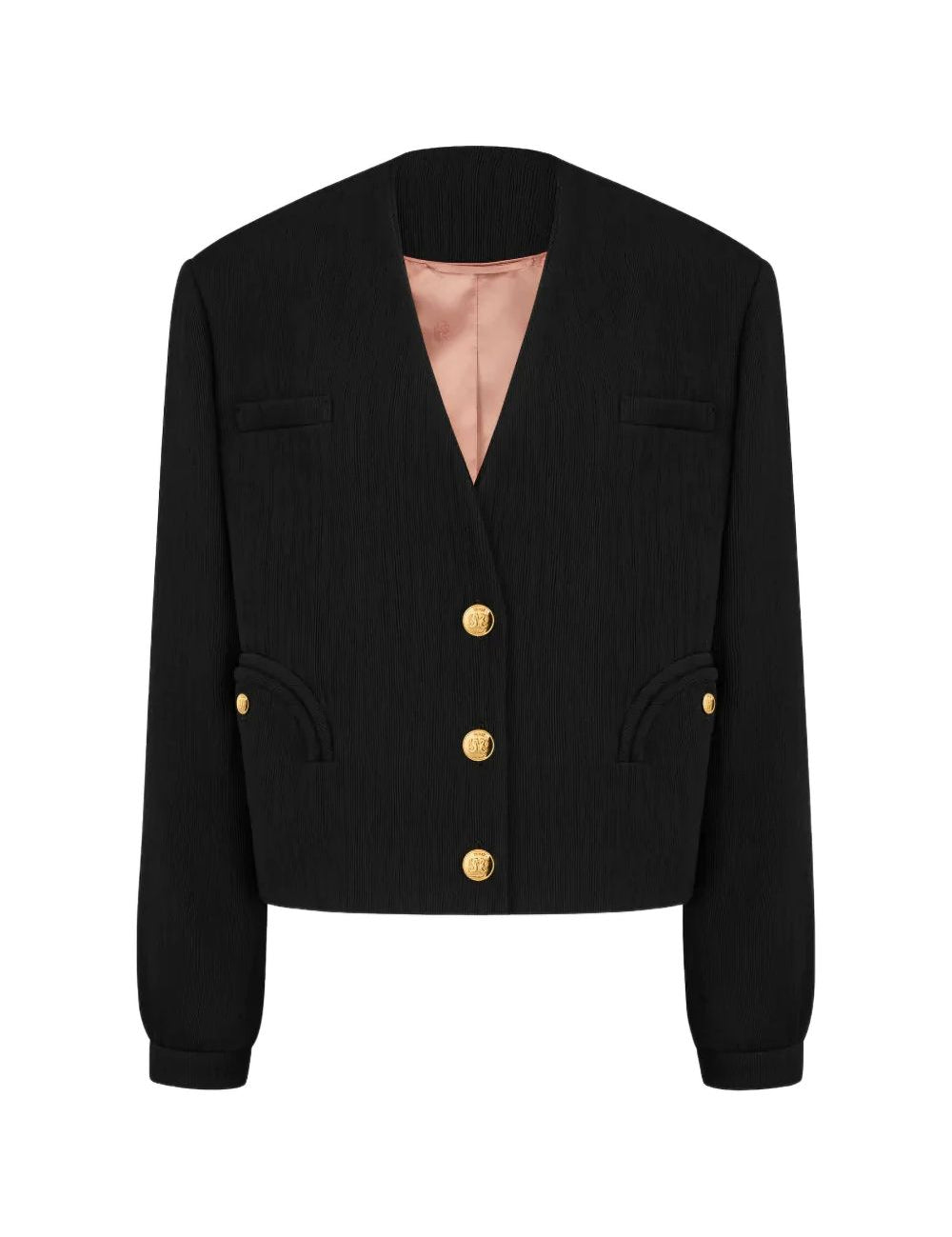 Giacca bolero plissé in nero Infinity BLAZÉ MILANO - donna 