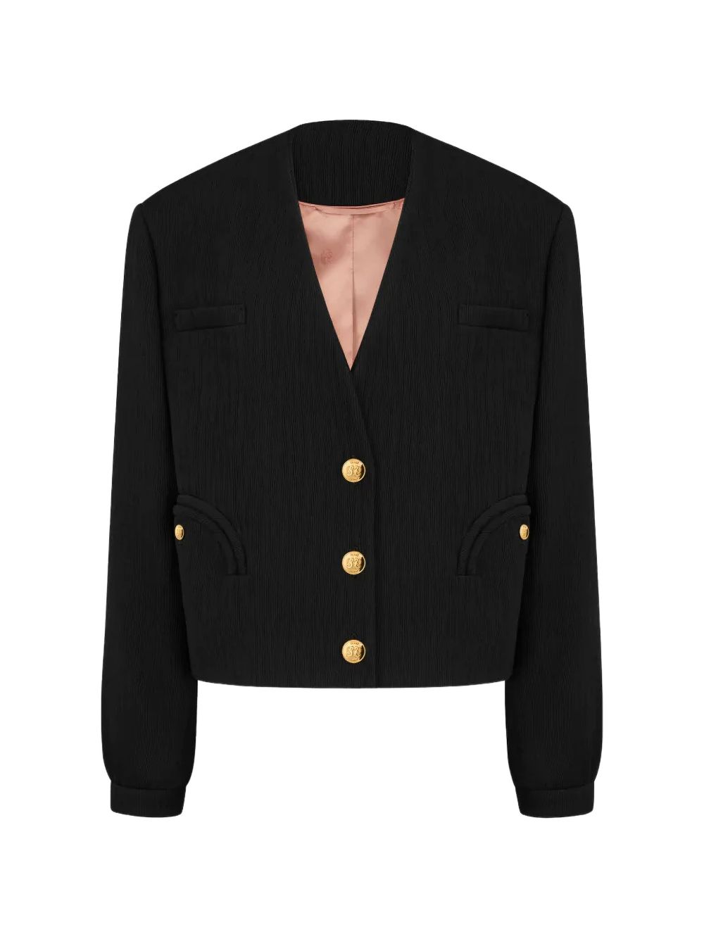 Giacca bolero plissé in nero Infinity BLAZÉ MILANO - donna 