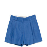 Pantaloncini a pieghe in blu Blazé milano - donna 