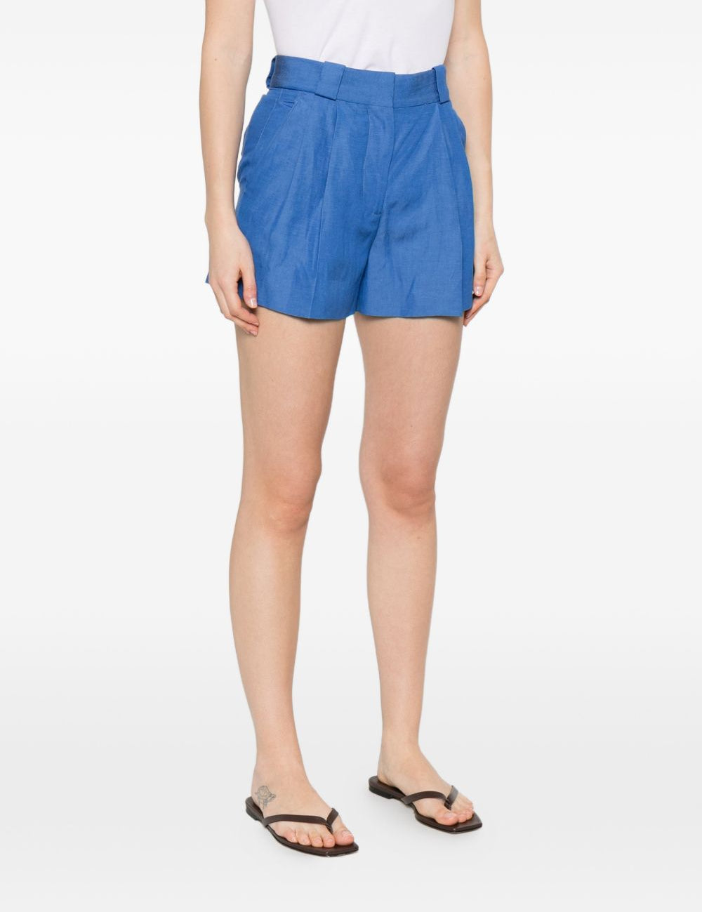 Pantaloncini a pieghe in blu Blazé milano - donna 