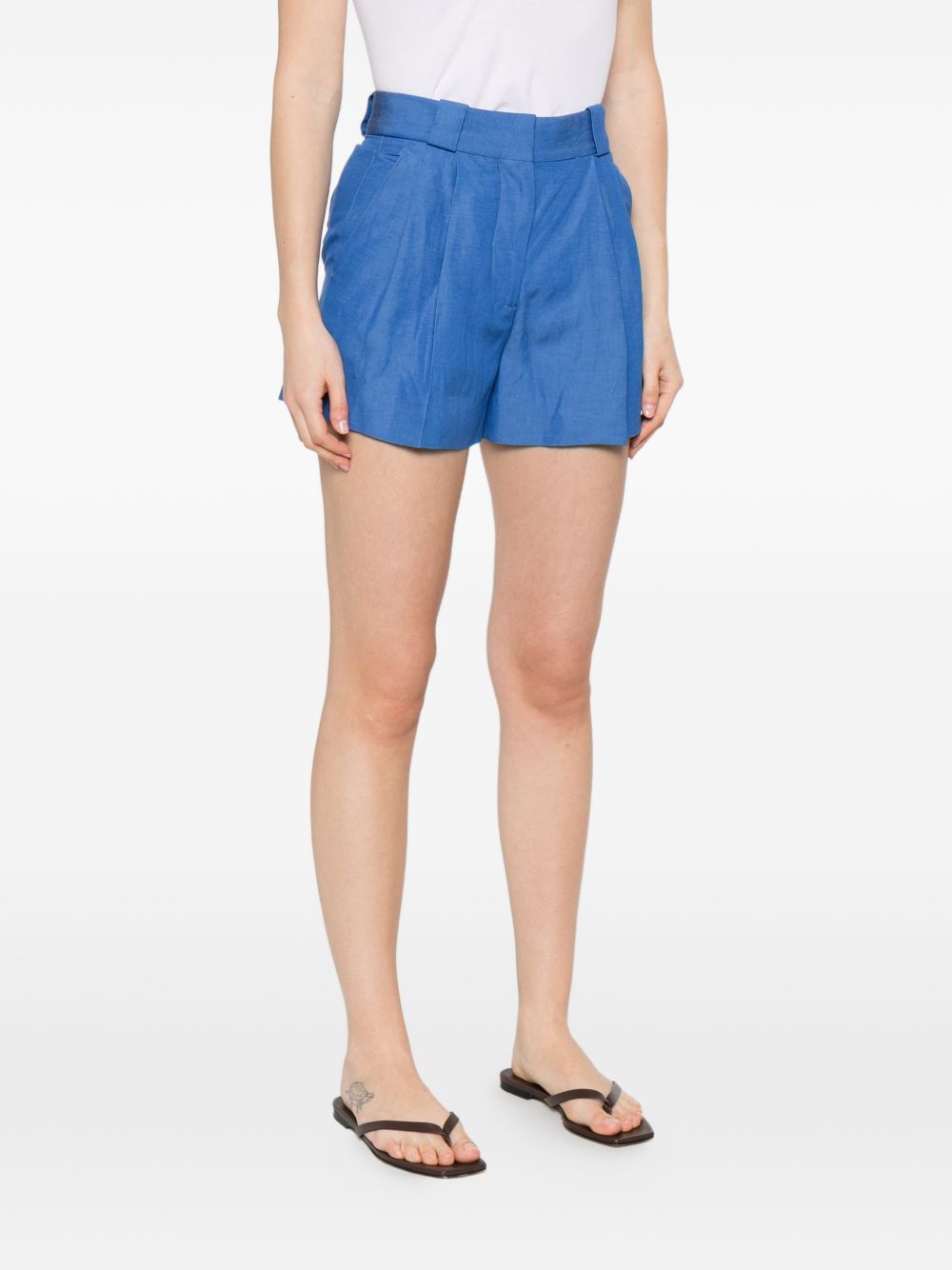 Pantaloncini a pieghe in blu Blazé milano - donna 