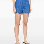 Pantaloncini a pieghe in blu Blazé milano - donna 