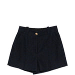 Pantaloncini con bottoni  in nero Blazé milano - donna 