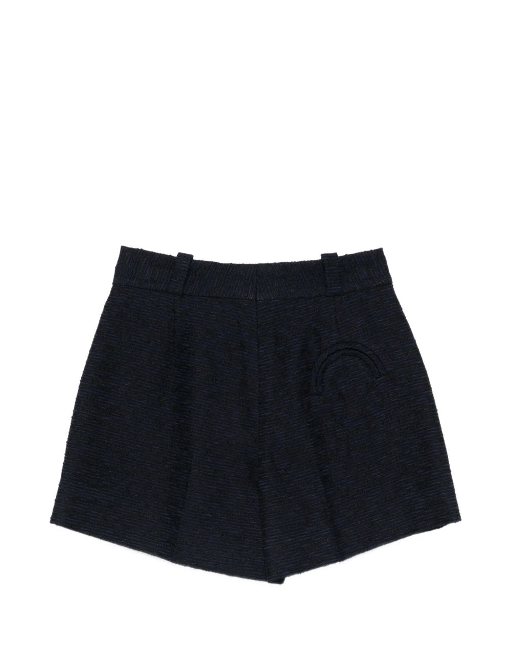 Pantaloncini con bottoni  in nero Blazé milano - donna 