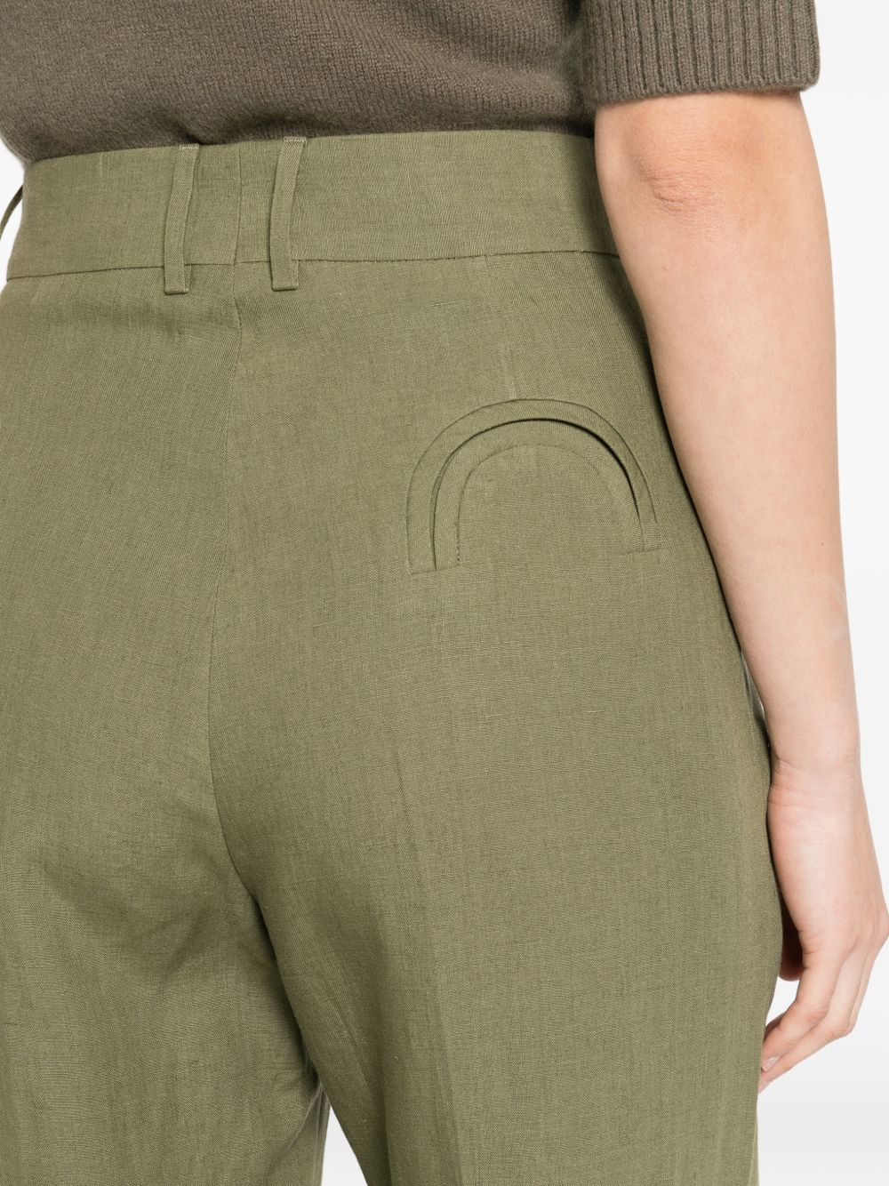 Pantalone a gamba dritta con pinces Mid-Day Sun in verde BLAZÉ MILANO - donna 