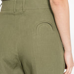 Pantalone a gamba dritta con pinces Mid-Day Sun in verde BLAZÉ MILANO - donna 