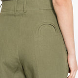 Pantalone a gamba dritta con pinces Mid-Day Sun in verde BLAZÉ MILANO - donna 