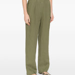 Pantalone a gamba dritta con pinces Mid-Day Sun in verde BLAZÉ MILANO - donna 