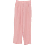Pantaloni a gamba larga in lino in rosa Blazé milano - donna 