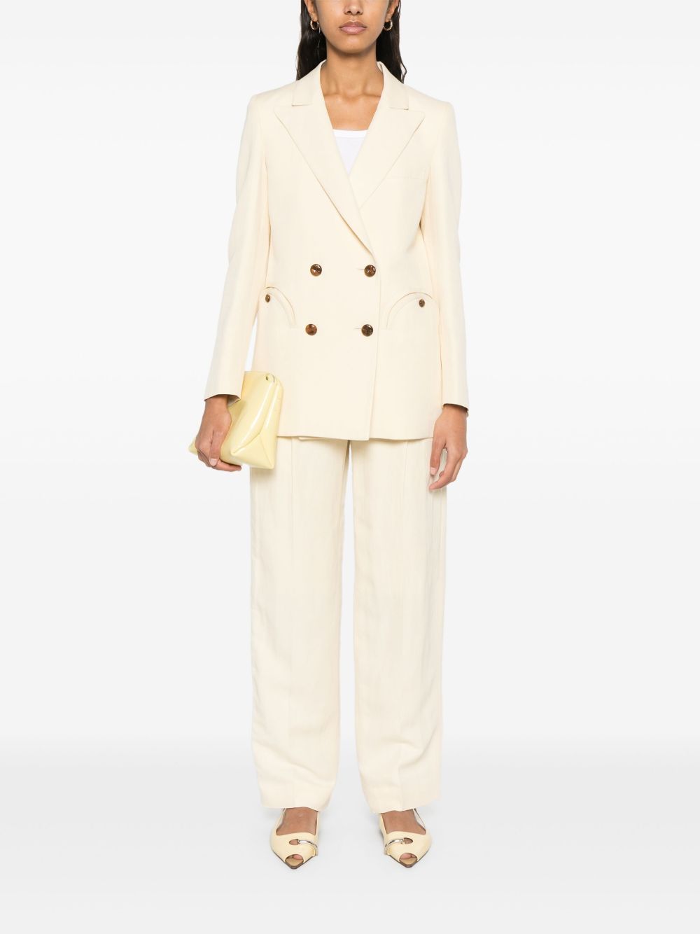 Pantaloni dritti Savannah Fox in avorio Blazé milano - donna 