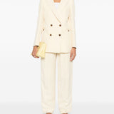 Pantaloni dritti Savannah Fox in avorio Blazé milano - donna 