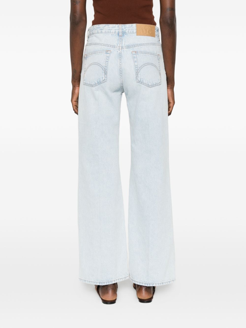 Jeans con logo in blu Blazé milano - donna 