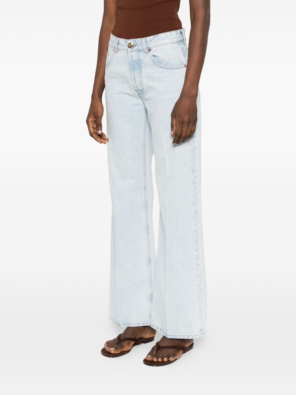 Jeans con logo in blu Blazé milano - donna 