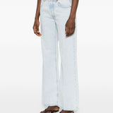 Jeans con logo in blu Blazé milano - donna 