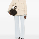Giacca sahariana in denim beige BLAZÉ MILANO - donna 