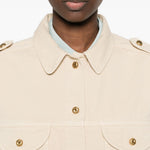 Giacca sahariana in denim beige BLAZÉ MILANO - donna 