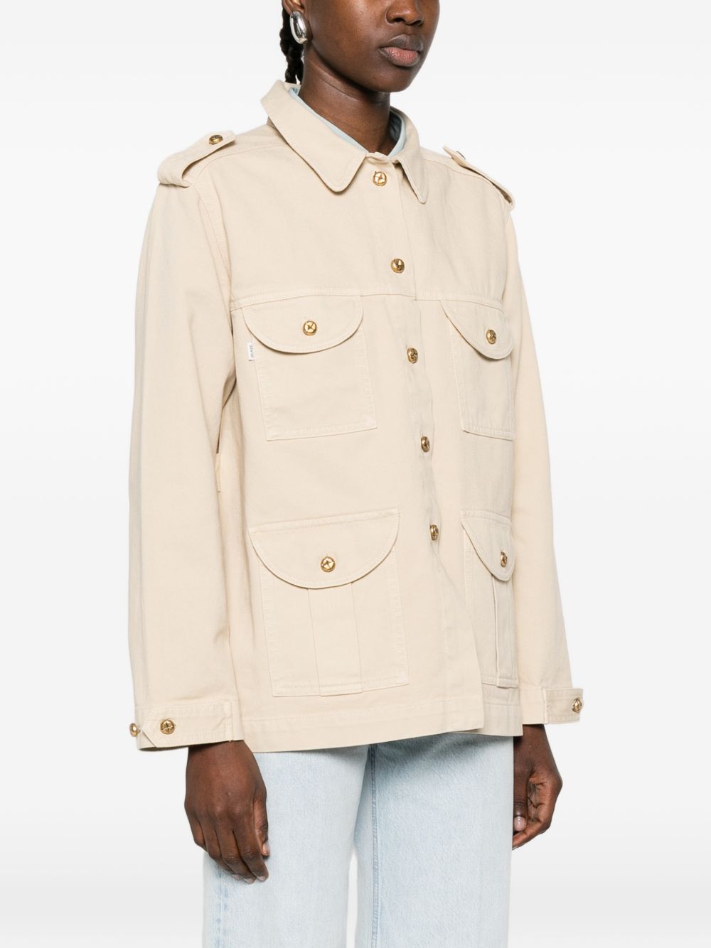 Giacca sahariana in denim beige BLAZÉ MILANO - donna 