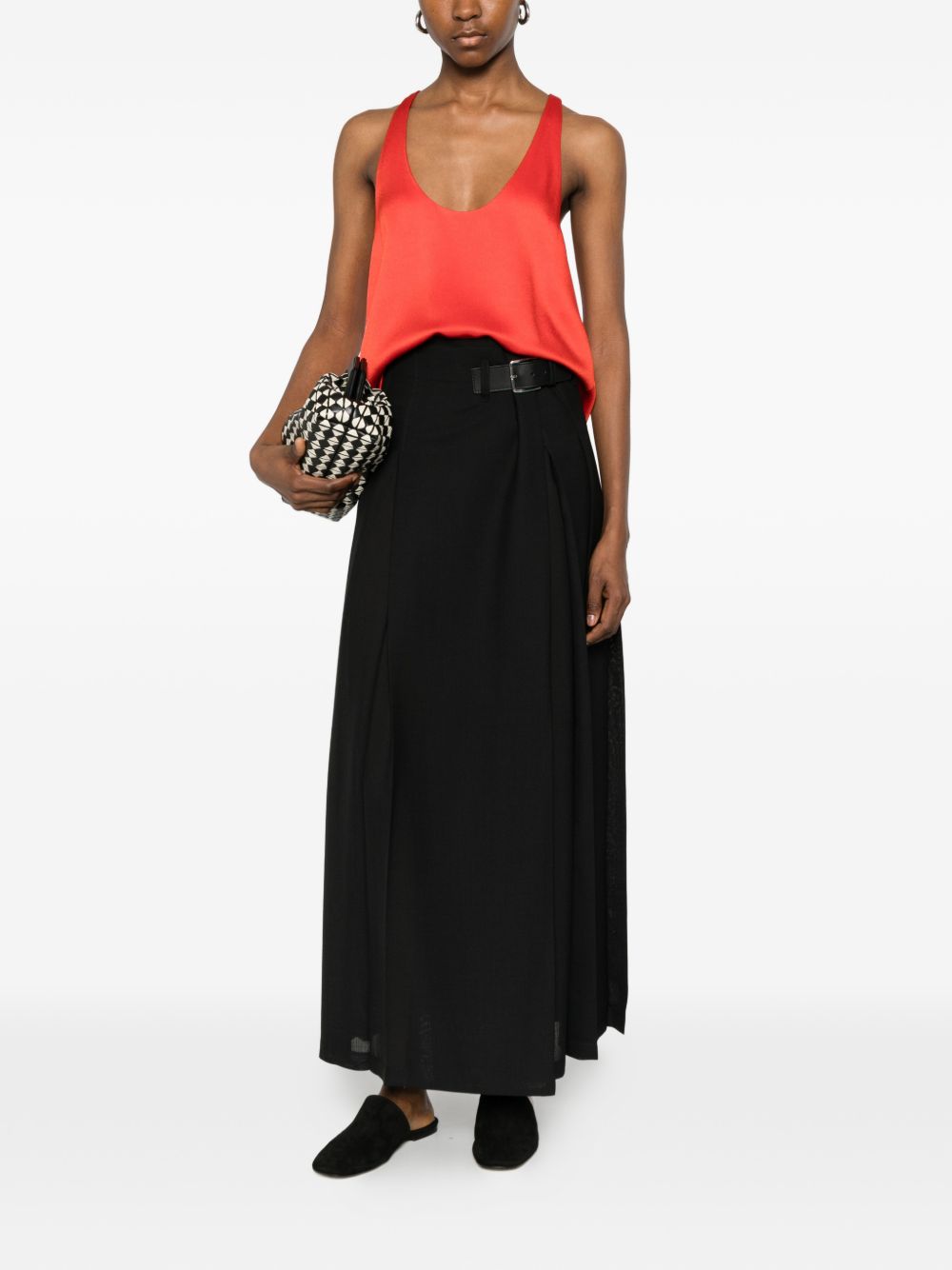 Top con scollo a u in rosso Blazé milano - donna 