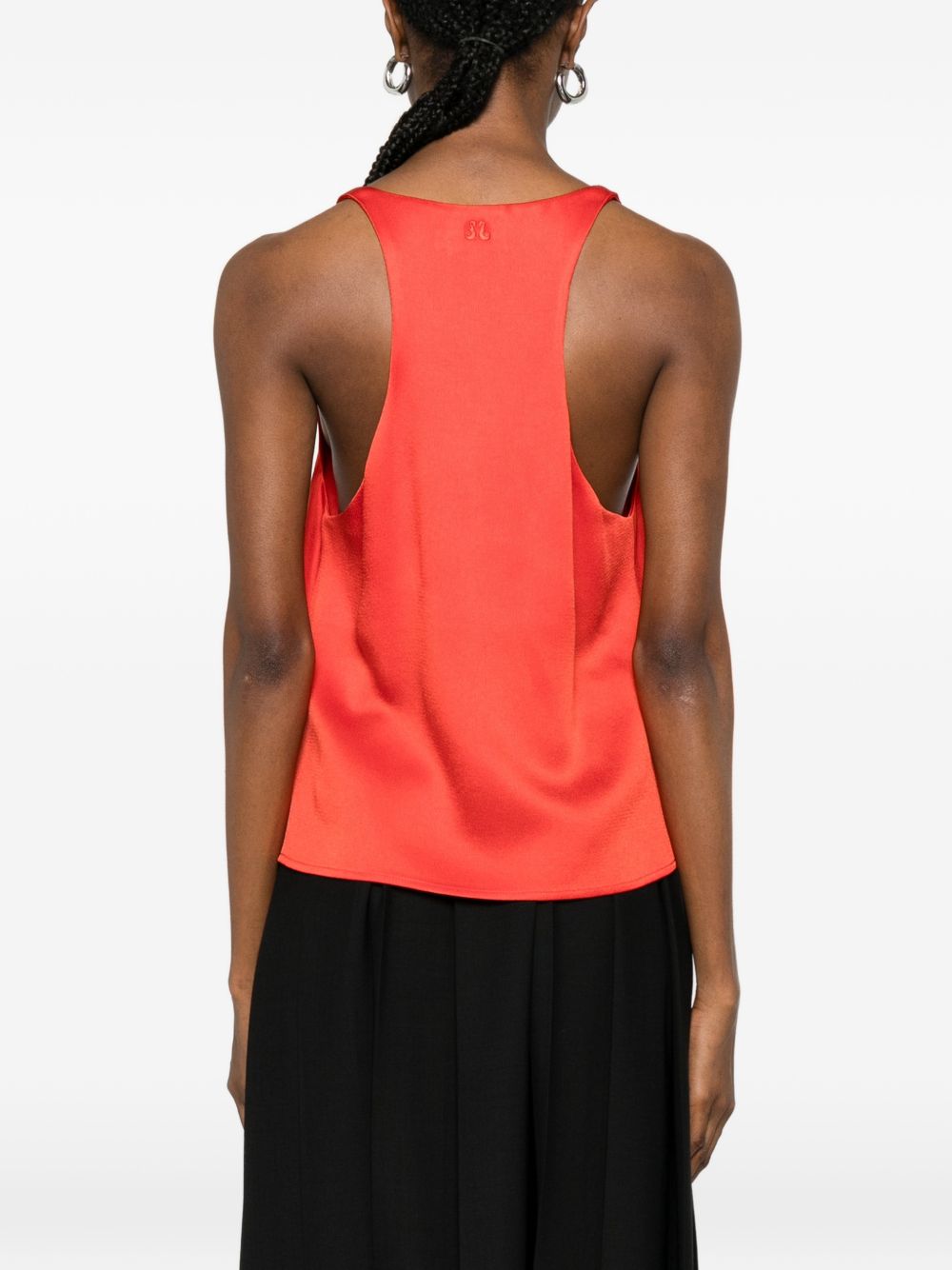 Top con scollo a u in rosso Blazé milano - donna 