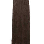 Gonna lunga con frange  in marrone Bless - donna 