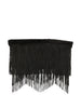 Top con frange in nero Bless - donna