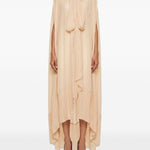 Top lungo con cappuccio in beige Blumarine - donna 