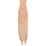 Abito lungo in georgette con ruches in rosa pesca Blumarine - donna 
