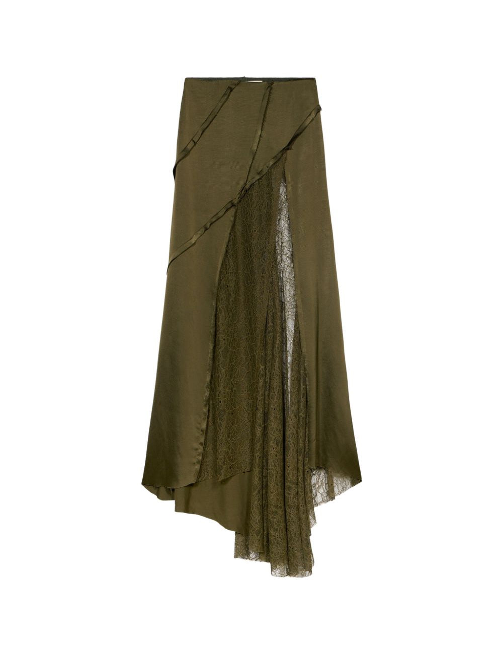 Gonna con strato in pizzoin verde Blumarine - donna 