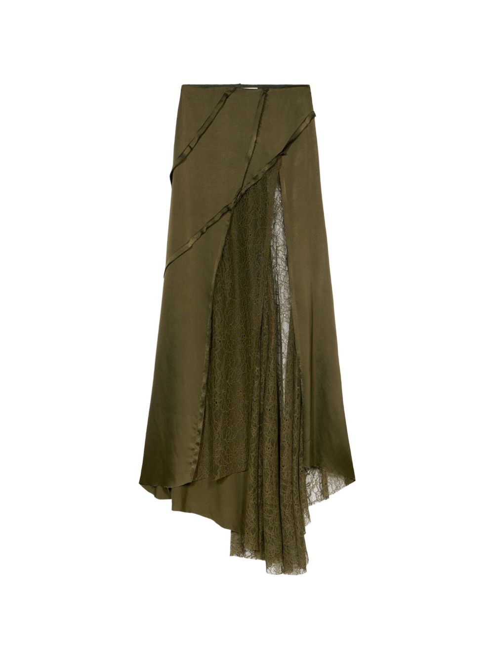 Gonna con strato in pizzoin verde Blumarine - donna 