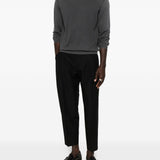 Pantaloni a pieghe con piega stirata in nero Briglia 1949 - uomo 