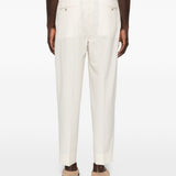 Pantaloni affusolati con pieghe in beige Briglia 1949 - uomo 